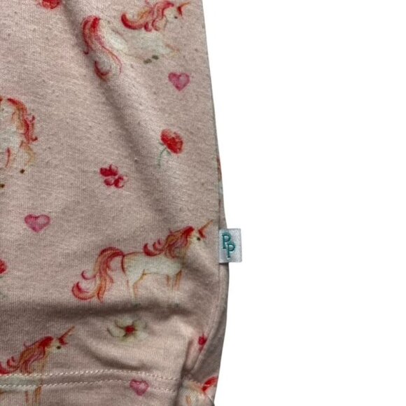 Posh Peanut Pink Unicorns and Flowers Short Sleeve Top Size 8 Years - Picture 5 of 5